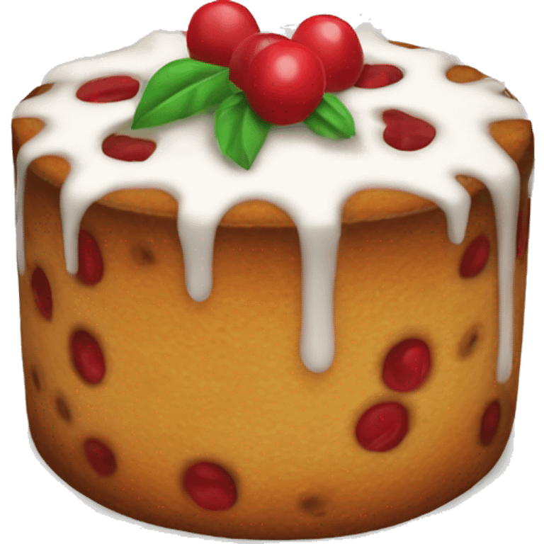 round fruitcake emoji