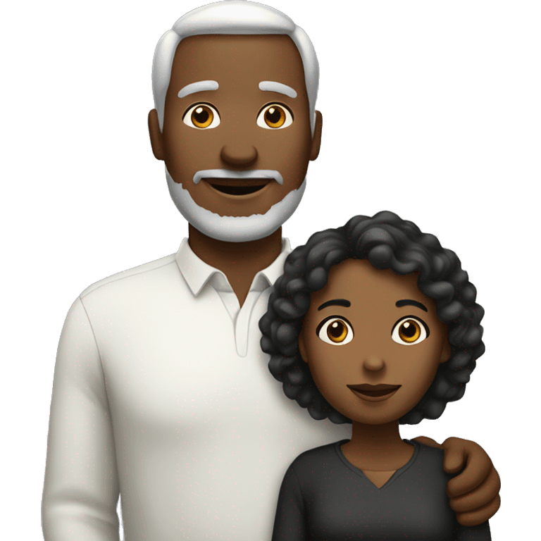 family white father and black mother emoji