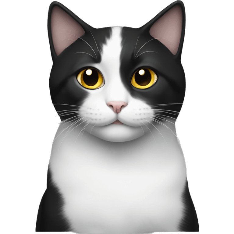 cat black and whi emoji