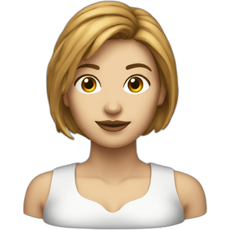 beautiful 3d printer woman emoji