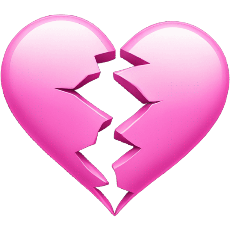 Pink broken heart emoji