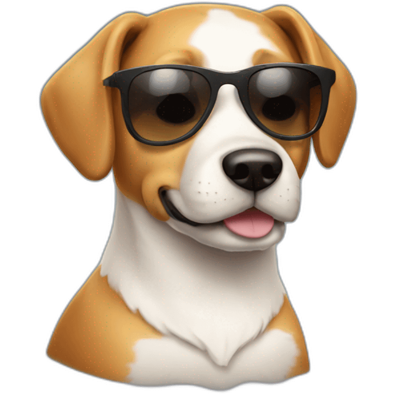 dog with sunglases emoji