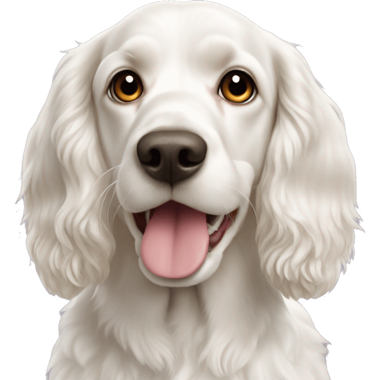 white cockerspaniel sweet emoji