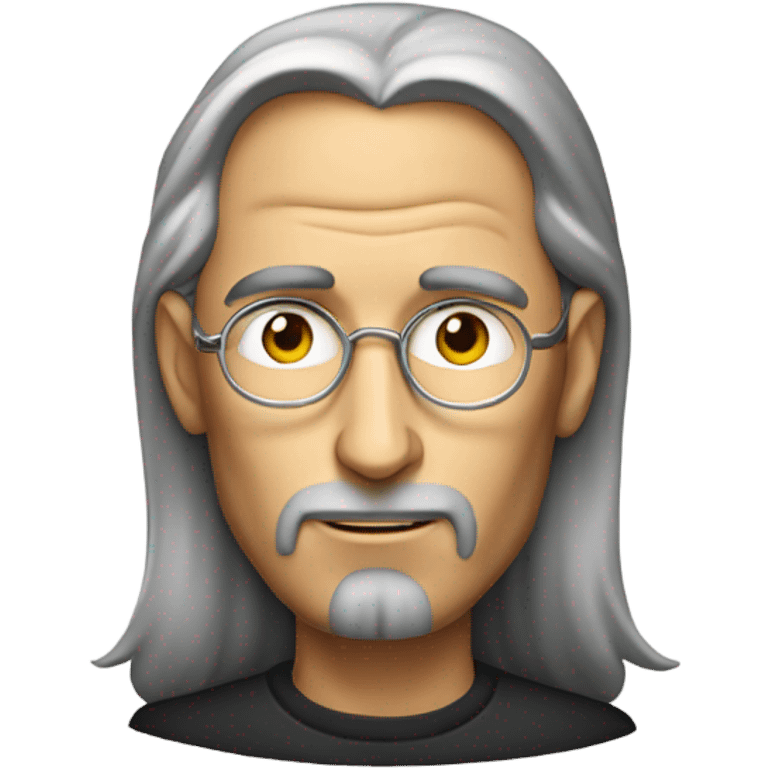 steve jobs with hairs  emoji