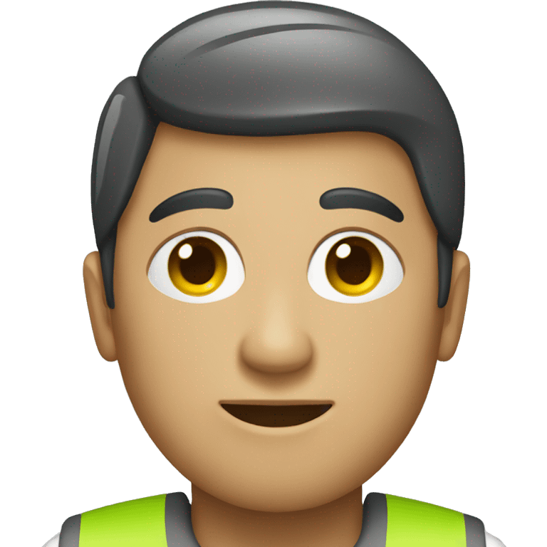 A worker wearing a green vest emoji