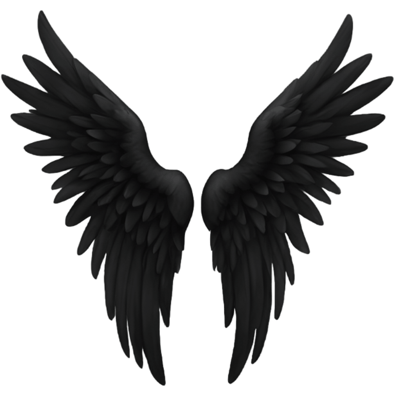 black angel wings emoji