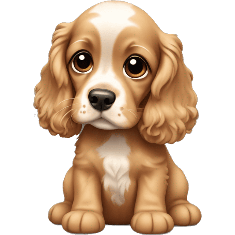 Baby cocker spaniel  emoji