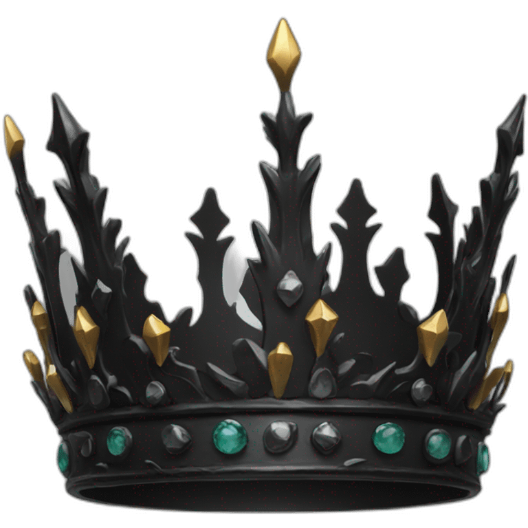 black fantasy crown emoji