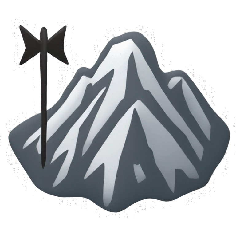 mountain with an arrow that points o emoji