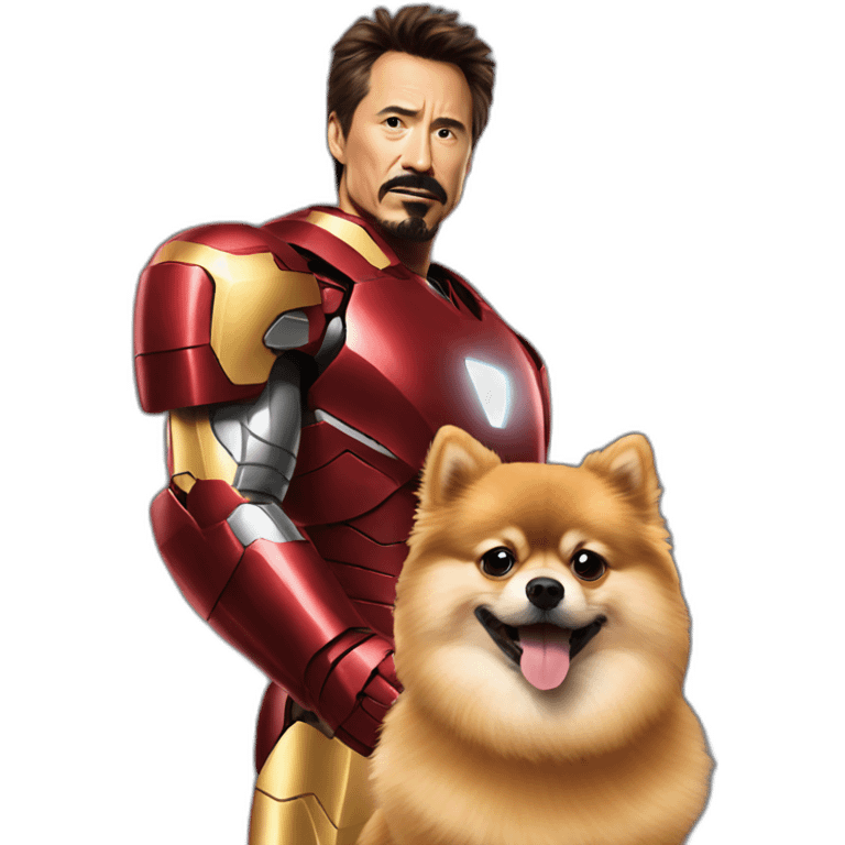 iron-man-vs-pomeranian emoji