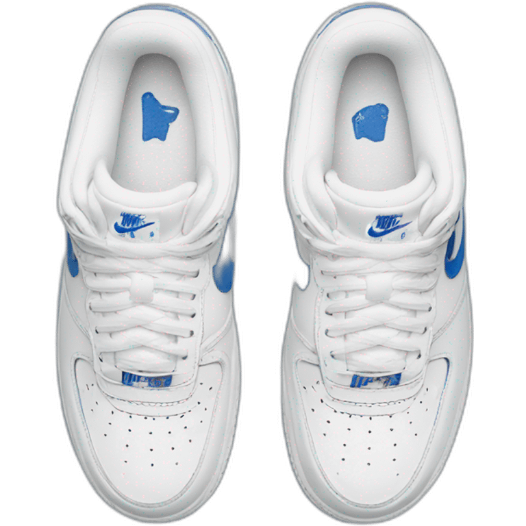 Air force 1 blanche et bleu emoji