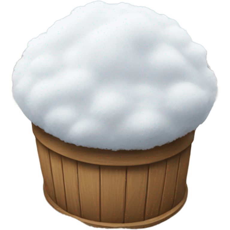 Snow on table  emoji