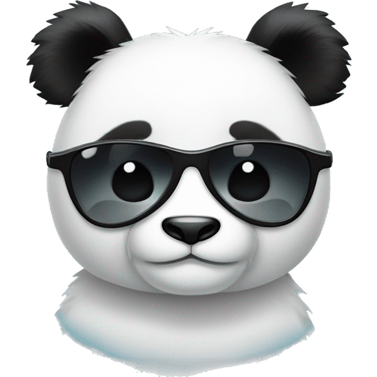 Very cute panda with dark sunglasses emoji