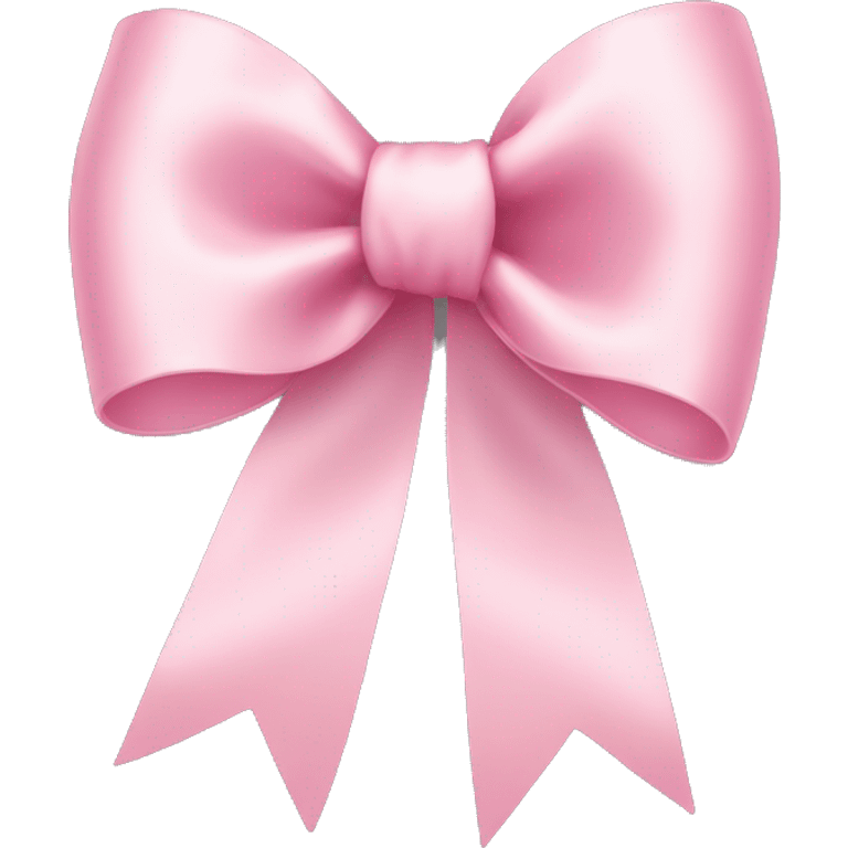 light pink ribbon bow emoji