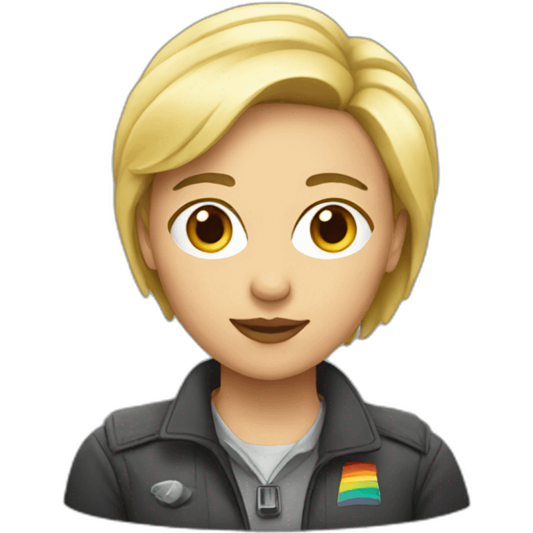 lesbian journalist emoji