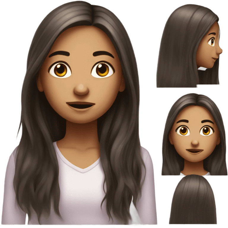 realistic portrait of girl emoji