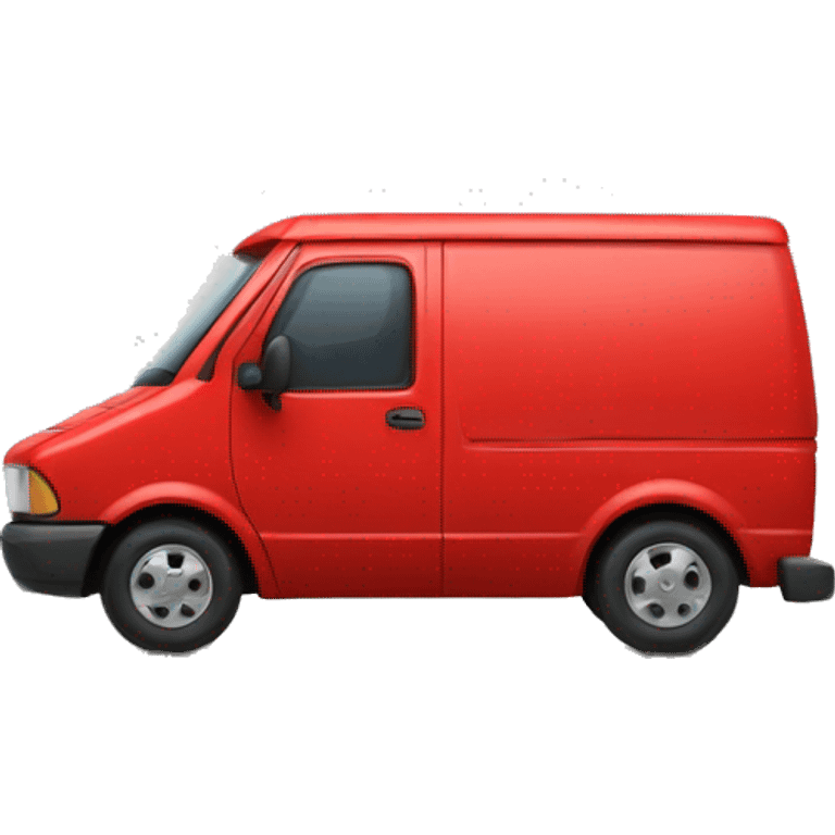 a full red courier van emoji