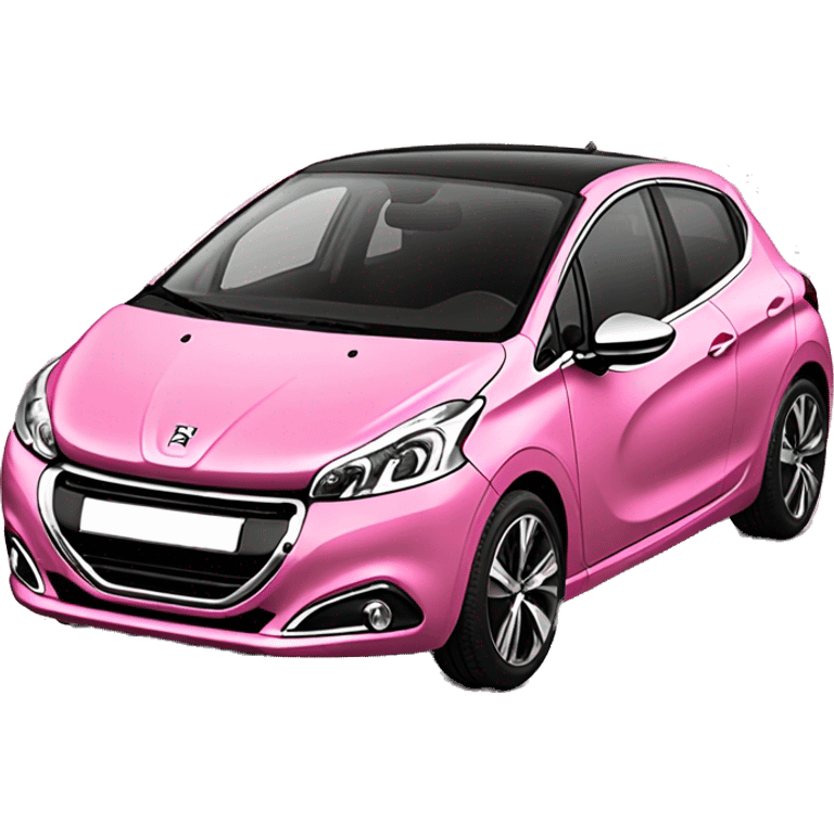 Pink peugeot 208 emoji