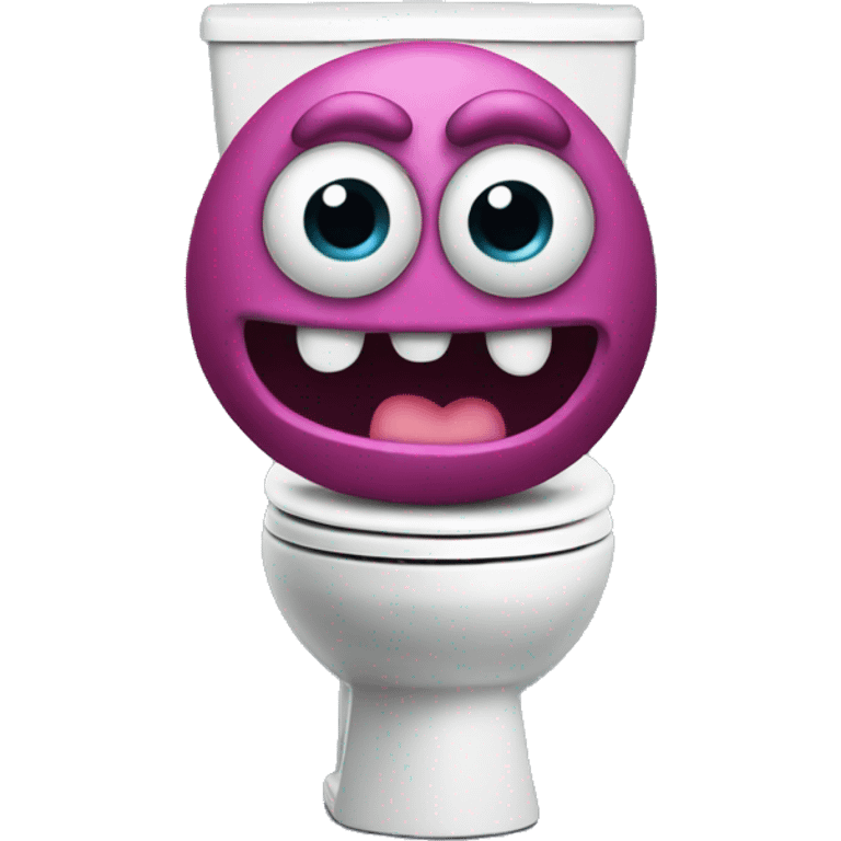 Toilet monster emoji