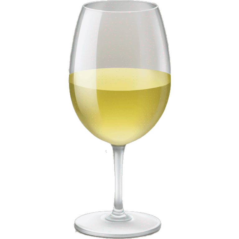 Glass of white wine  emoji