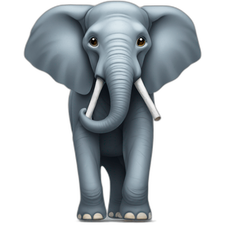 elephant with cane emoji