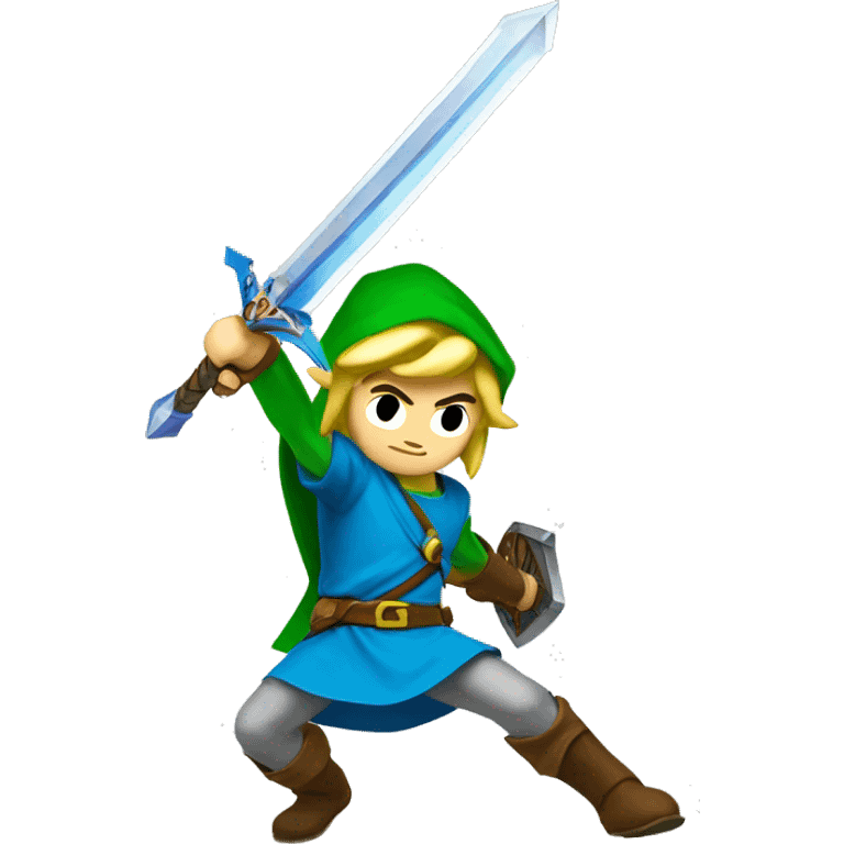 link swinging master sword  emoji