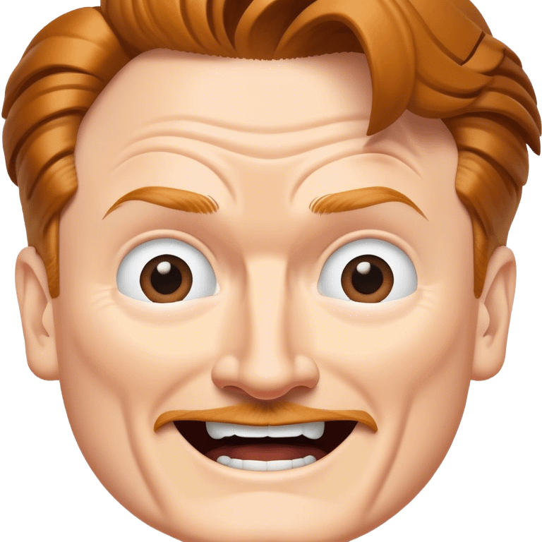 excited conan o'brien face emoji