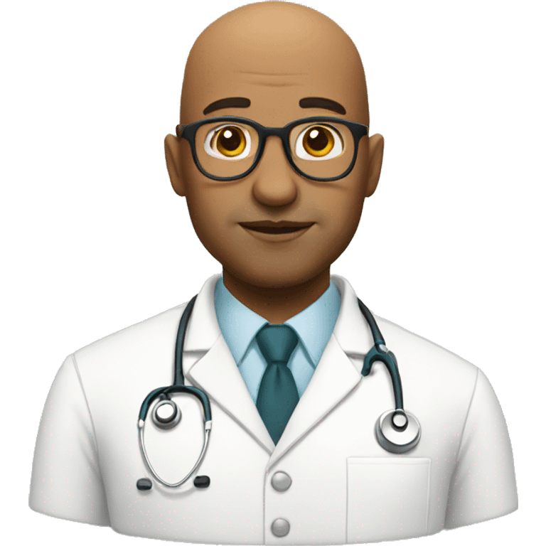 extra bald doctor emoji