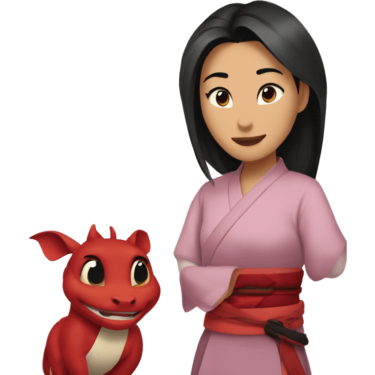 Mulan and mushu emoji