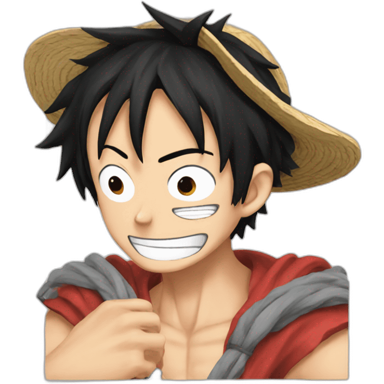 Luffy love emoji