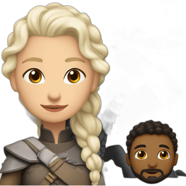 Deanerys et drogon emoji