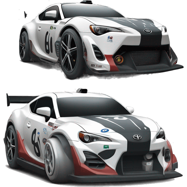 Radio Controlled Captain Rex themed 2013 Toyota 86 shaped like a Formula One race car with exposed turbine wheels  emoji