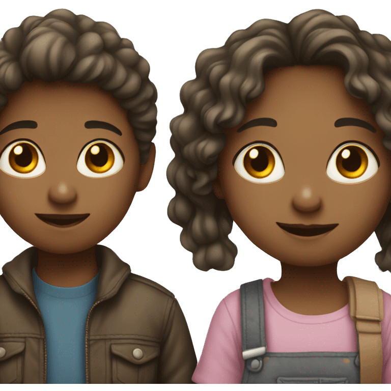 Girl and boy emoji