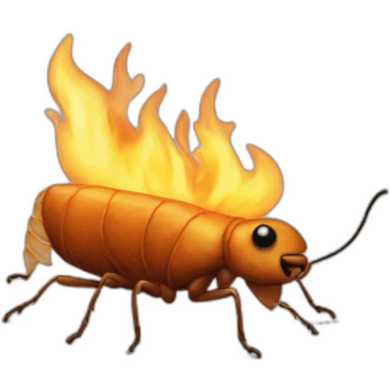 burning flea emoji