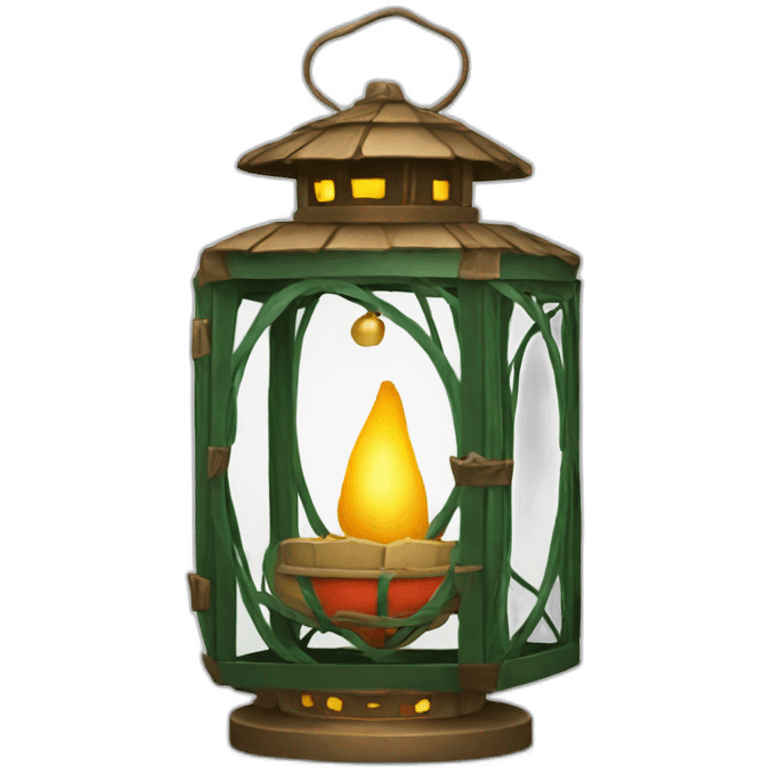 big christmas-lantern-with-decoration emoji