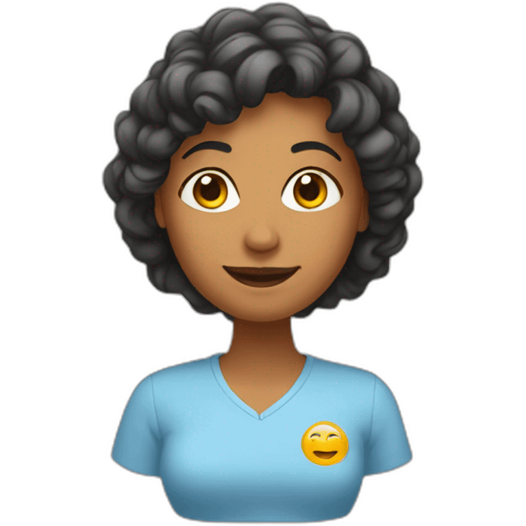 Un femme sur un home emoji