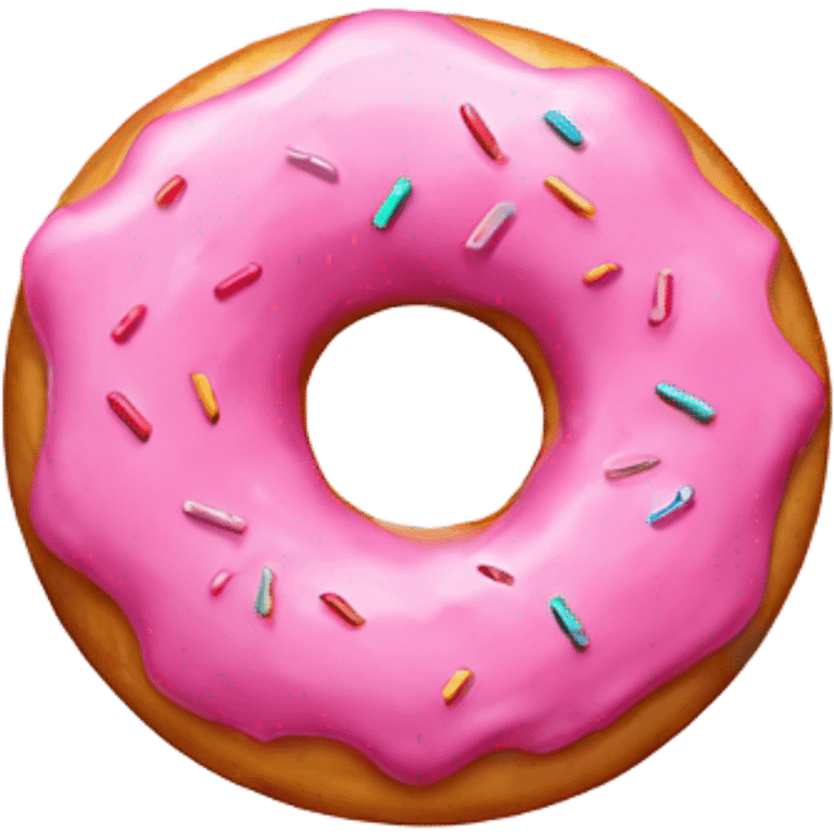 Pink donut emoji