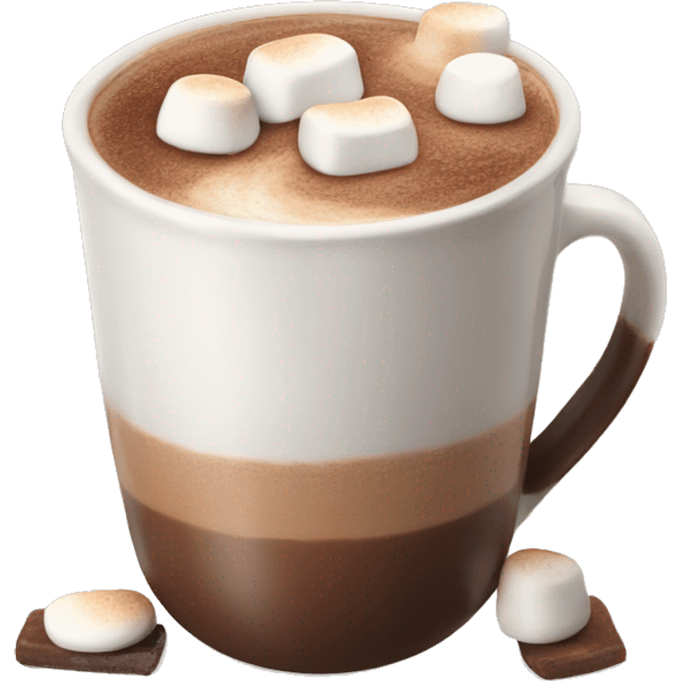 Hot chocolate with marshmallows  emoji