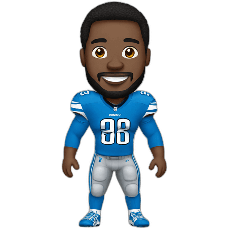 nfl detroit lions player emoji