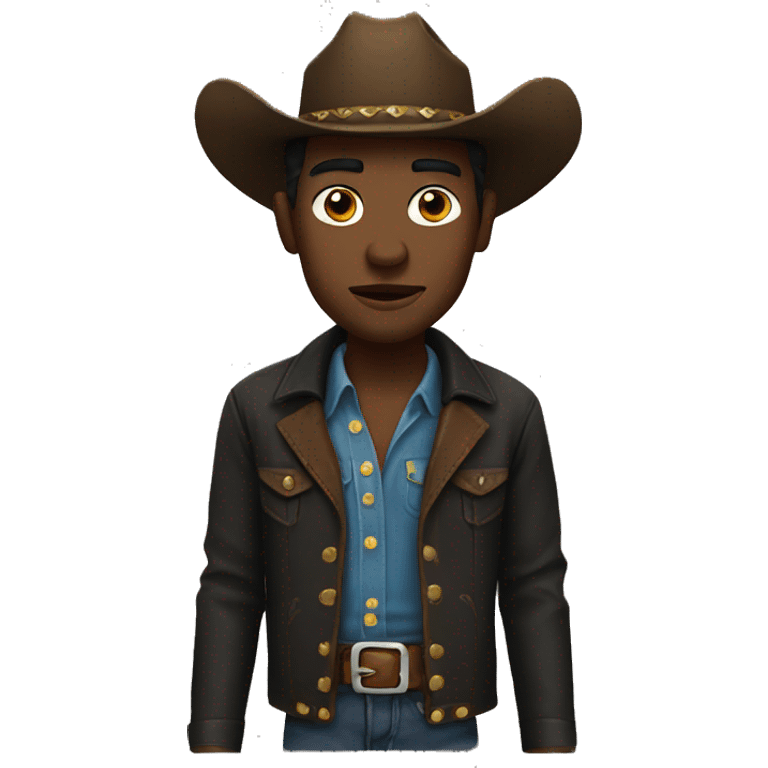 Black cowboy emoji