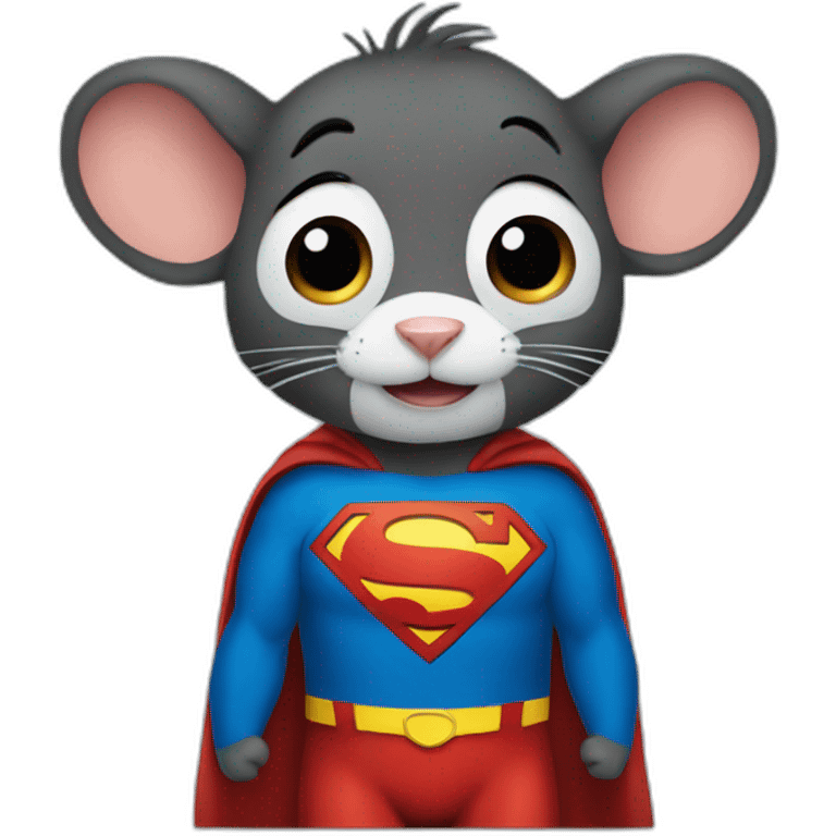 Superman as a rat emoji