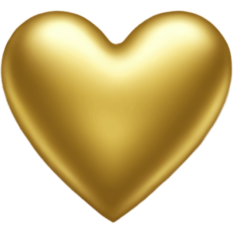 Gold heart emoji