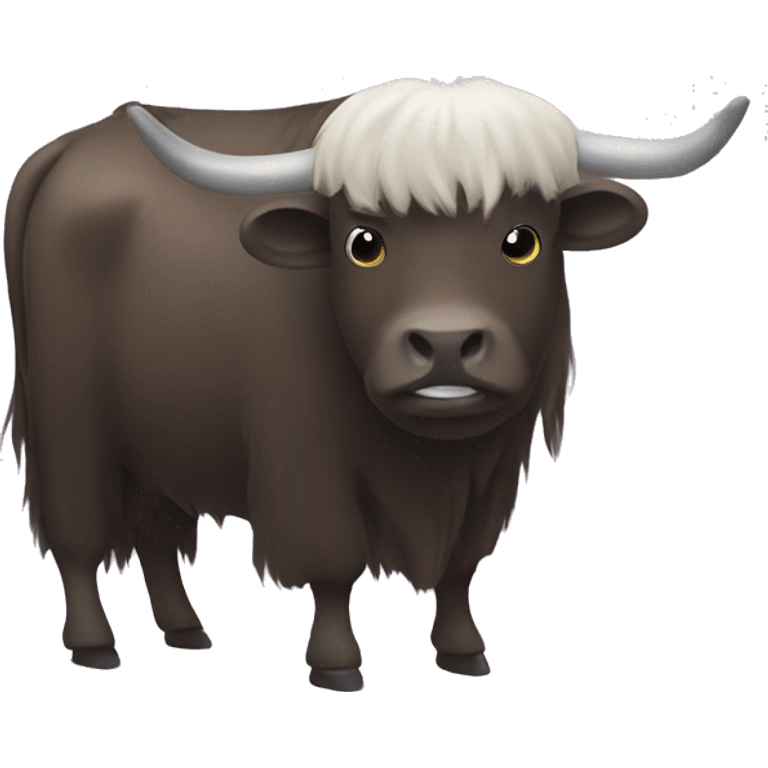 yak that has been shaved emoji