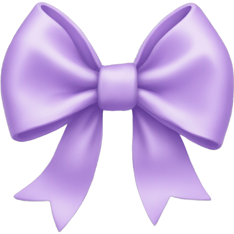 Pastel Purple bow emoji