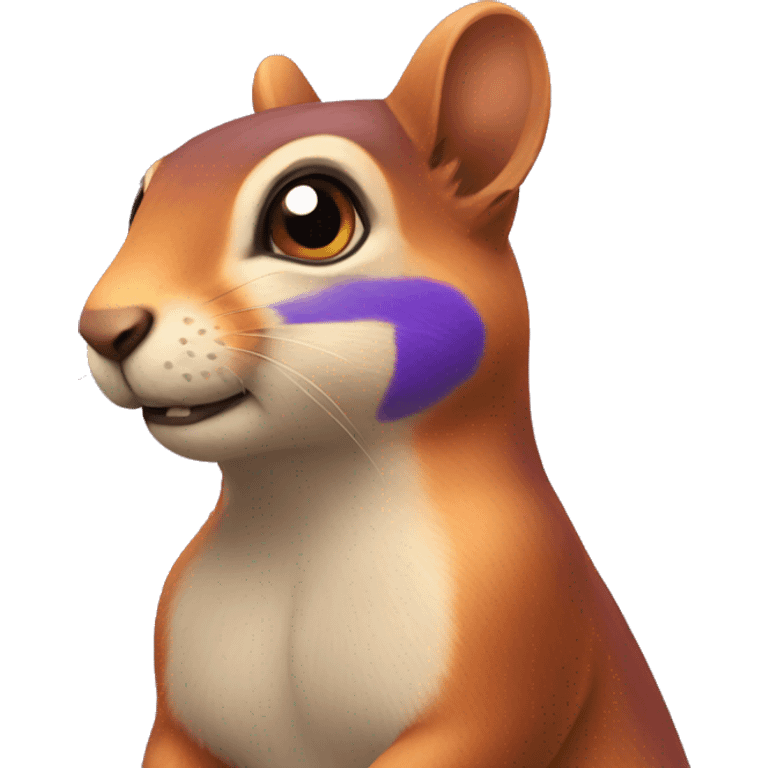 A bisexuel sqirrel emoji