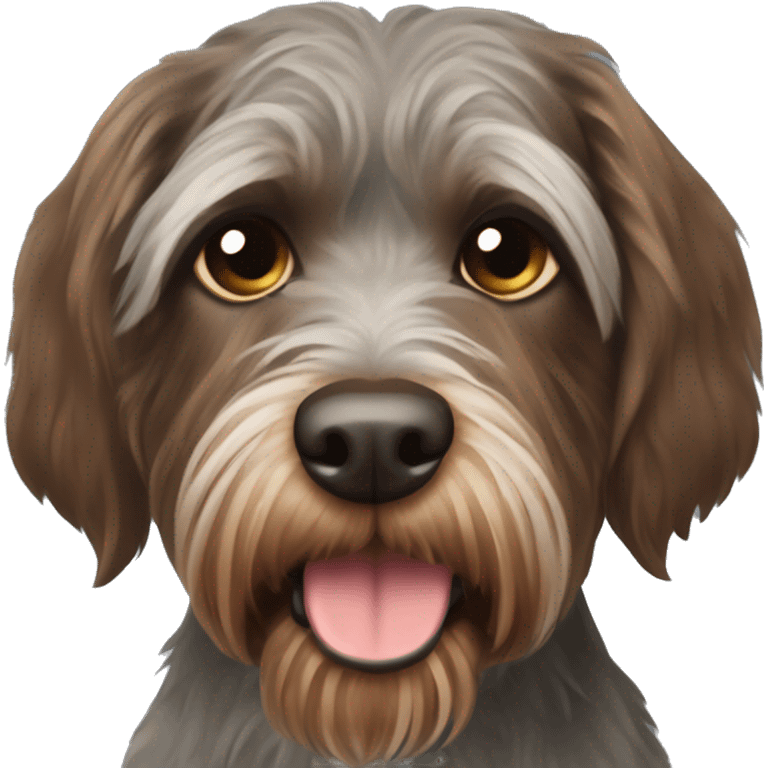 Wirehaired pointing griffon emoji