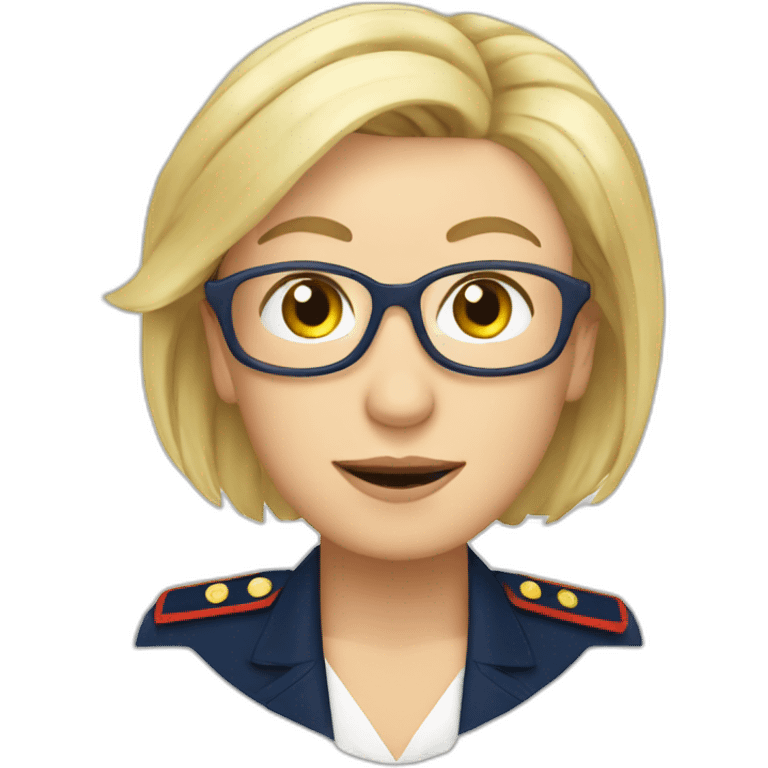 Marine Lepen croix emoji