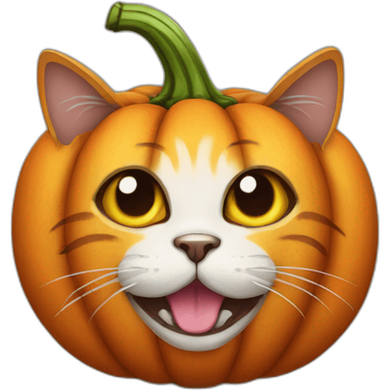 cat pumpkin emoji