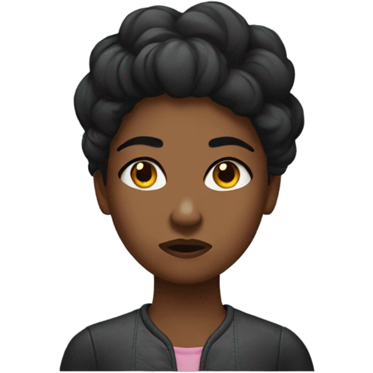 annoyed black girl emoji