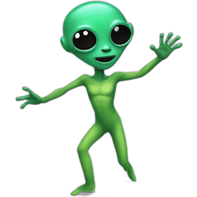 Alien qui dance de la salsa emoji